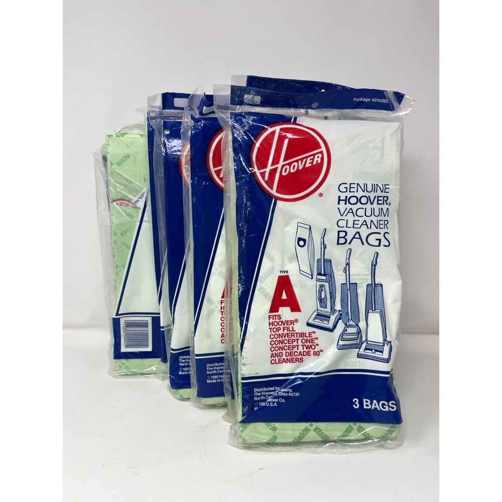 Lot of 20 NEW 1985 Vintage Genuine Hoover 4010001A Type A Vacuum Bags ~USA Made~